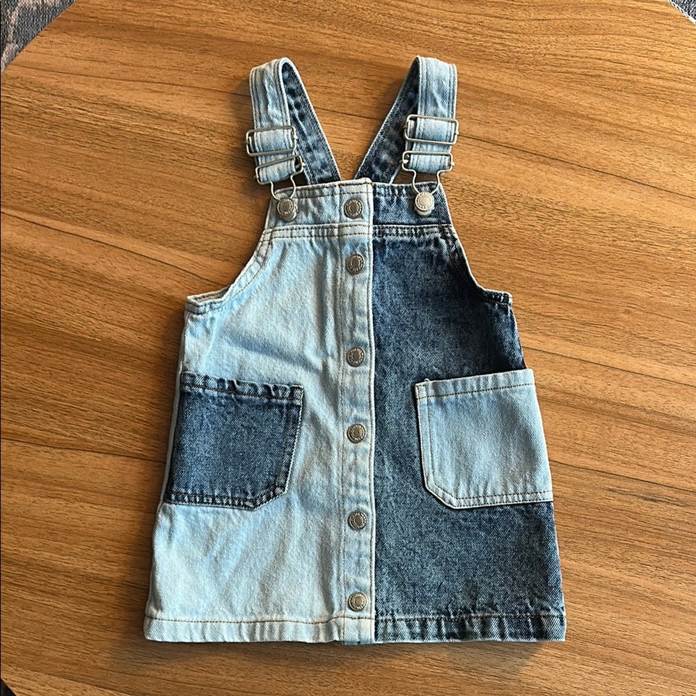 Kids Denim Overall Dress - 7 For All Mankind